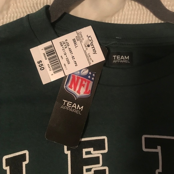 *NWT* NFL Team Apparel New York Jets Football Green Short Sleeve T-Shirt - Picture 3 of 6